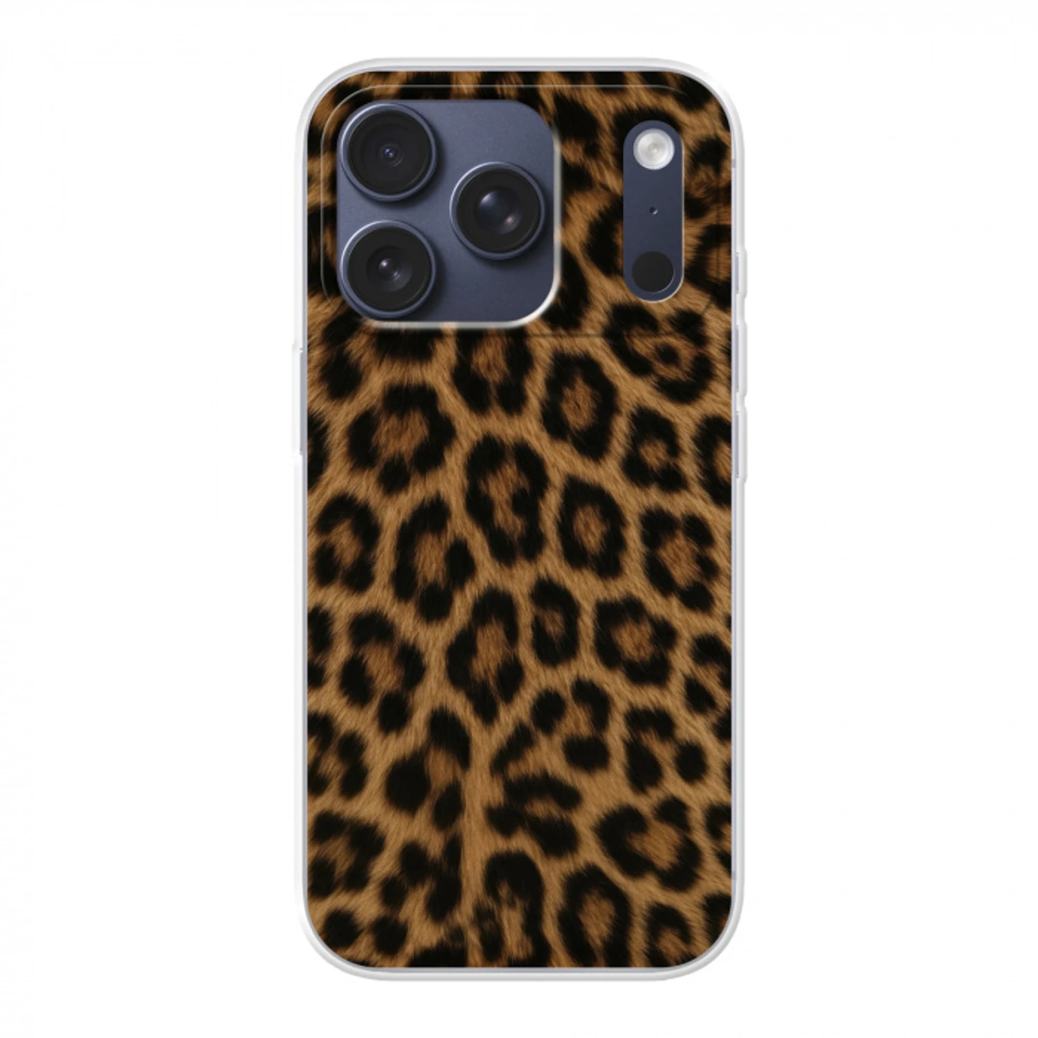 Pantervacht - Realistisch - Bruin Telefoonhoesje iPhone 17 Pro klein -3d