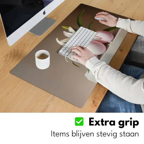 Lelies - Eieren - Pasen Muismat XXL klein -sfeer3
