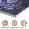 Porselein- Kersen - Delfts - Blauw PET vilt klein -closeup_NL