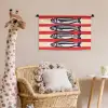 Sardines - Rood en beige strepen Wandkleed katoen klein -wsfeer5_kind
