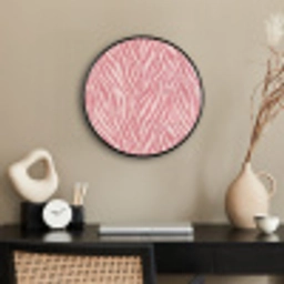 Zebra - Print - Roze Fotolijst rond zonder passe partout klein 856 -sfeer1