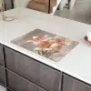 Lelies - Meeldraden - Roze - Wazig Inductie beschermer vinyl 3mm klein -sfeer8