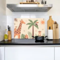 Dieren - Tropisch - Safari - Kleurrijk Inductie beschemer met haakjes klein -sfeer2