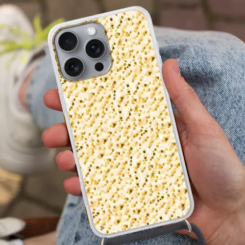 Olie - Verf - Texturen - Beige Hoesje iPhone 16 Pro Max met koord klein 804 -sfeer3