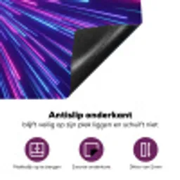 Dynamisch - Ruimte - Kleurrijk Inductie beschermer vinyl 3mm klein -zzzzzzz-cc-onderkant