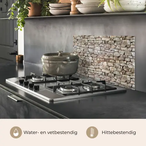 Ruw - Stenen - Muur - Natuurstenen keuken achterwand spatscherm klein 900 -usp_NL