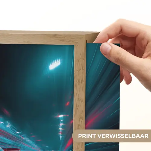 Raceauto - Rood - Snelheid Light Box met batterij (Wandlamp kind) middel -USP_websiteprintNL