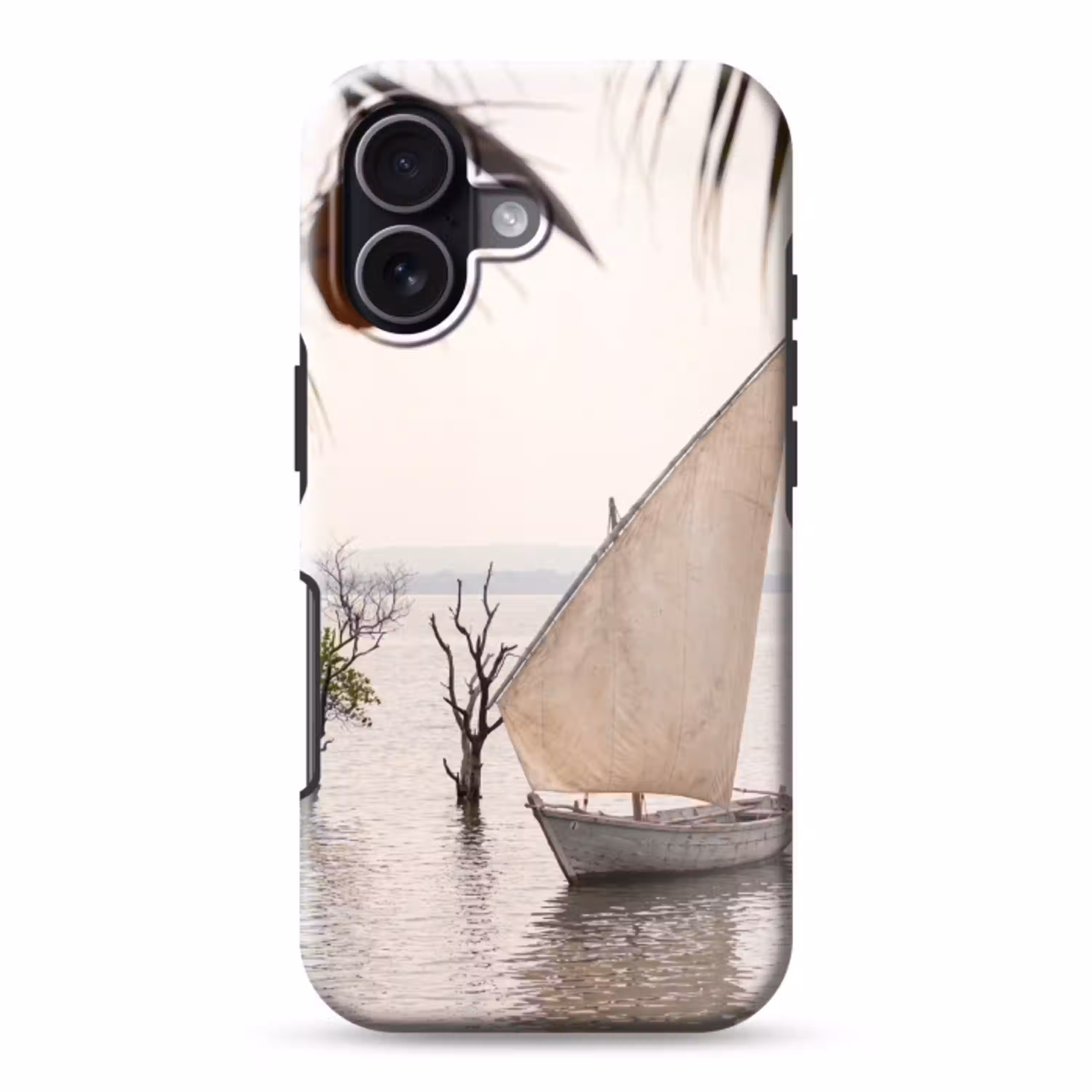 Boot - Zeil - Water - Tropisch - Natuur Toughcase MagSafe Apple iPhone 17 klein -3d