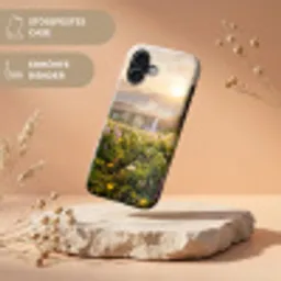 Vlinders - Waterval - Bloemenveld Toughcase MagSafe Apple iPhone 17 klein -USP_RandenV_DE