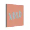 XOXO - Blauw - Perzikkleur aluminium wit klein -3d