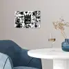 Vormen - Gezocht - Zwart - Abstract poster papier klein -sfeer3