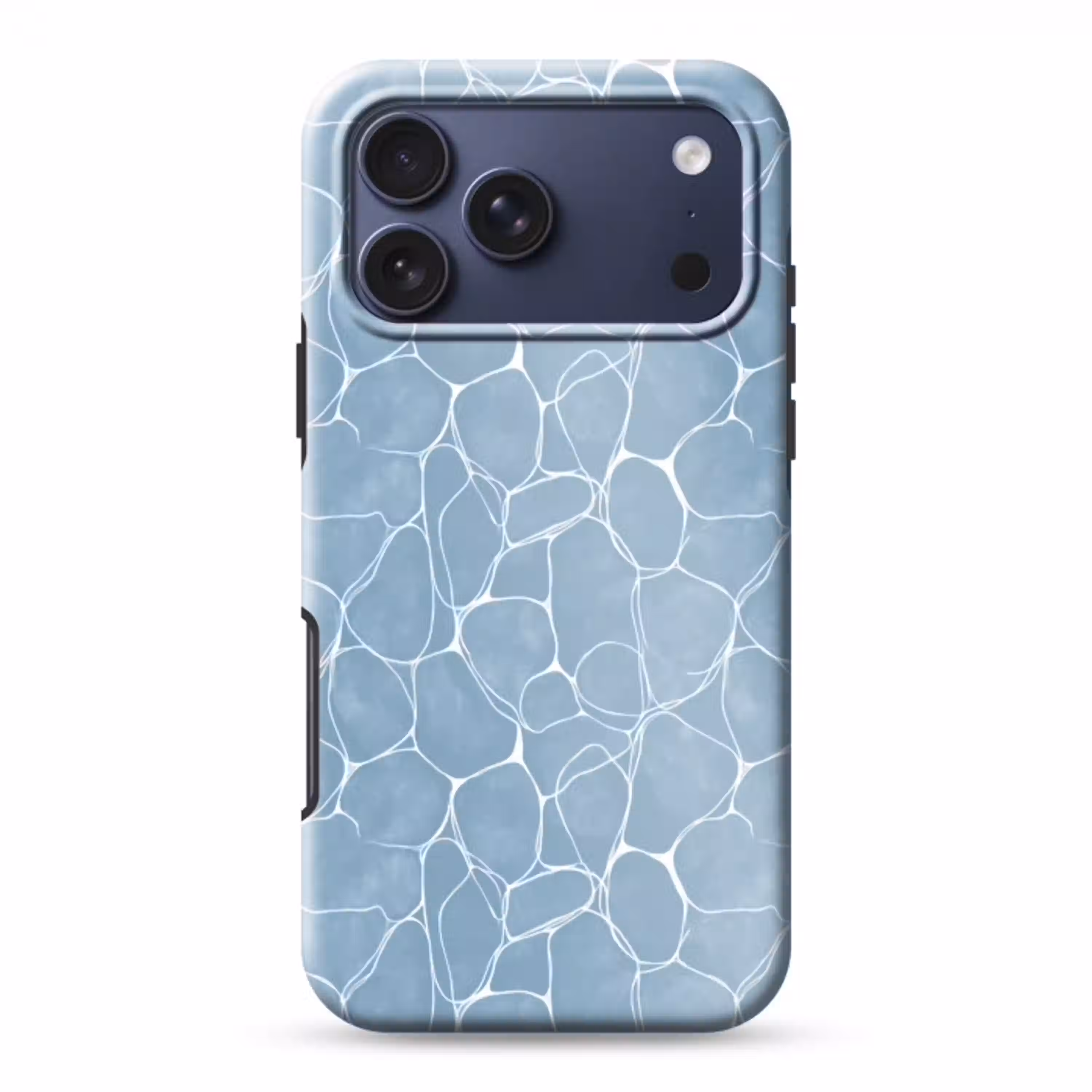 Organisch - Patroon - Blauw Toughcase MagSafe Apple iPhone 17 Pro Max klein 1019 -3d