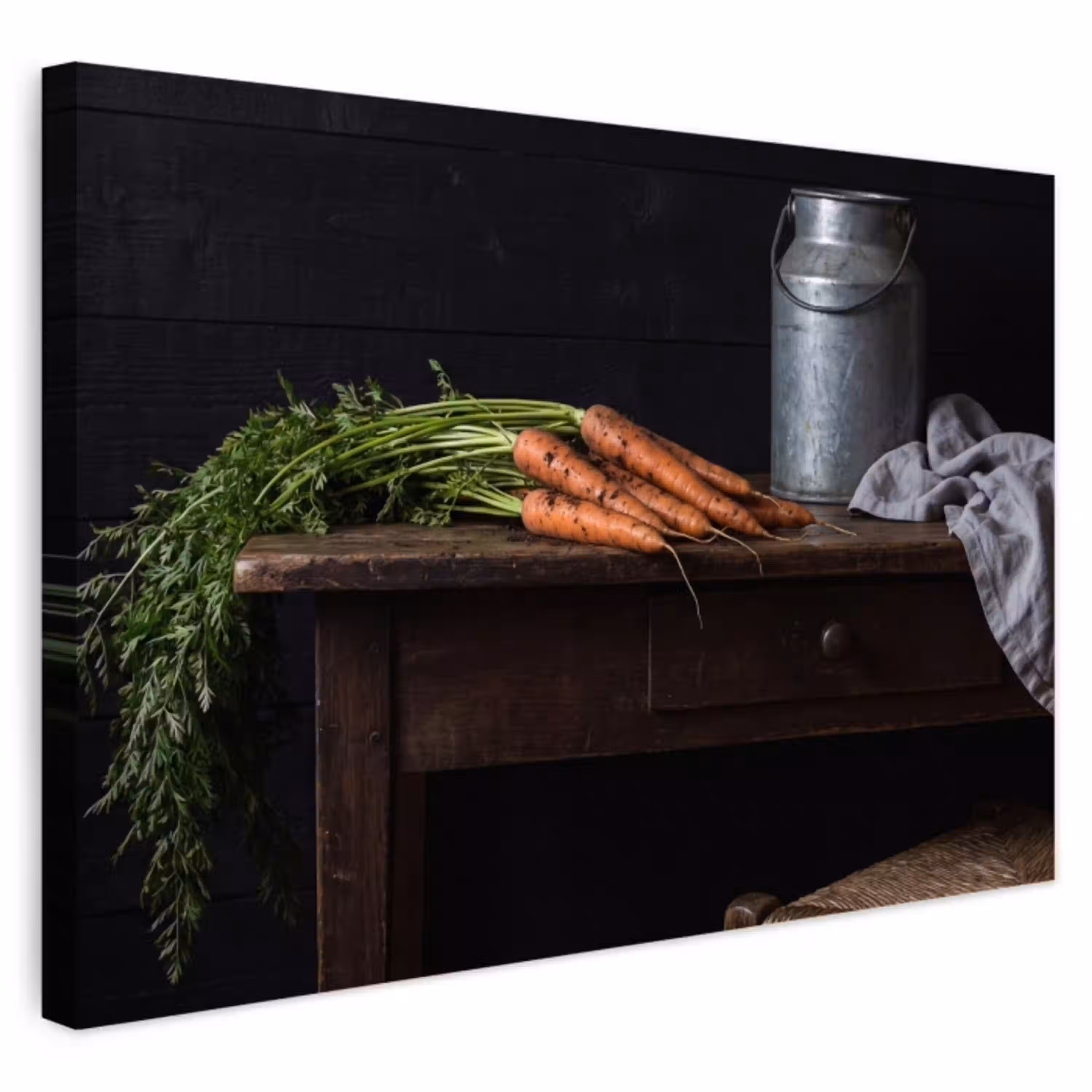 Groenten - Rustiek - Stilleven Tuinposter op houten frame 2 cm dik klein -3d