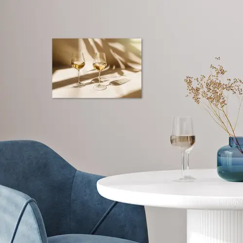 Wijn - Wijnglazen - Wit poster papier klein -sfeer3