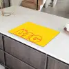 Dream big - Geel - Grafisch Inductie beschermer vinyl 3mm klein -sfeer8