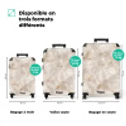 Marmer - Patroon - Klassiek NBS - Handbagage koffer - Volwassenen Unisex middel zzzzzzVergelijking_3FR