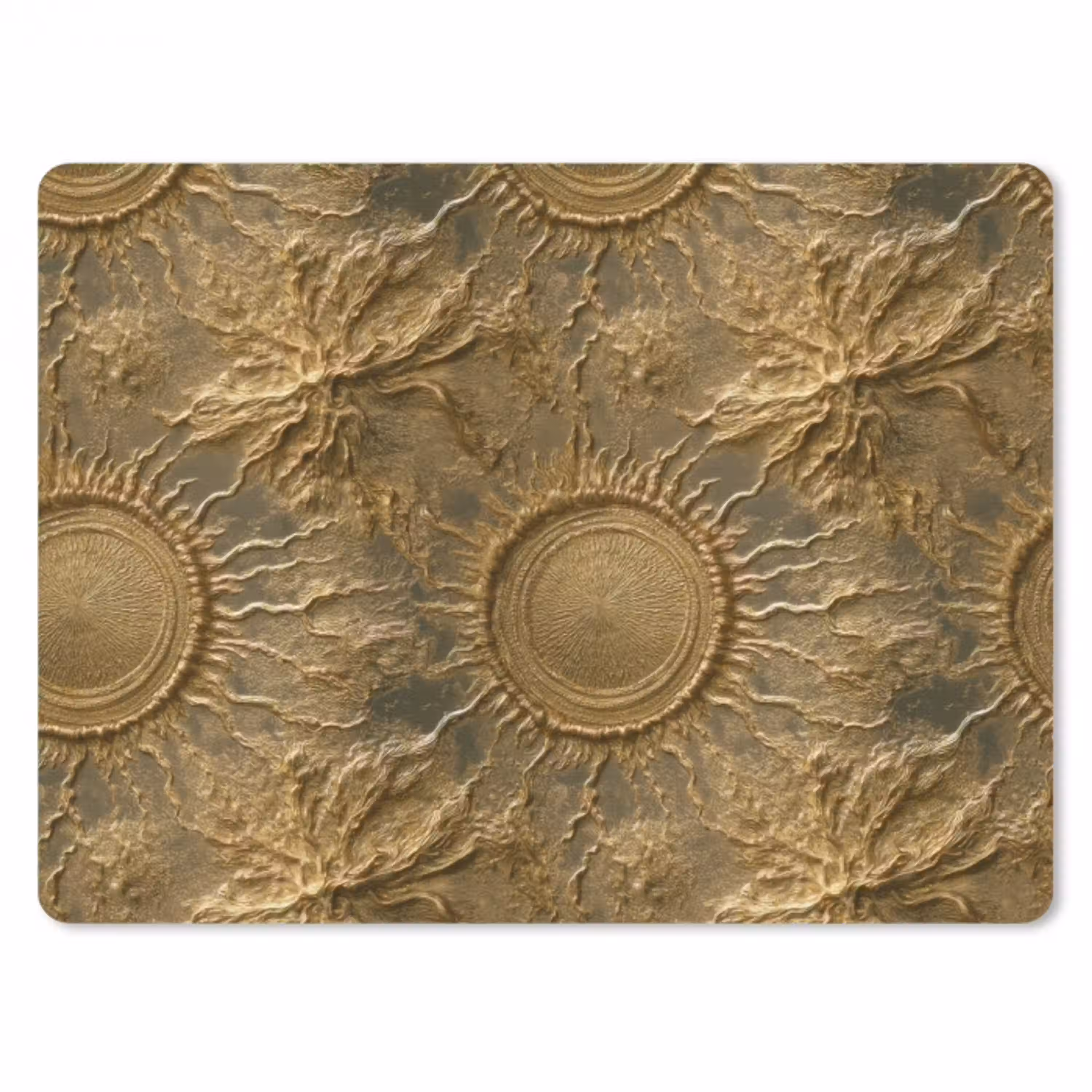 Zon - Reliëf - Antiek - Goud muismat rubber klein 262 -3d