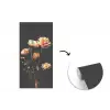 Boeket - Bloemen - Licht - Zwart fotobehang vinyl groot -3d