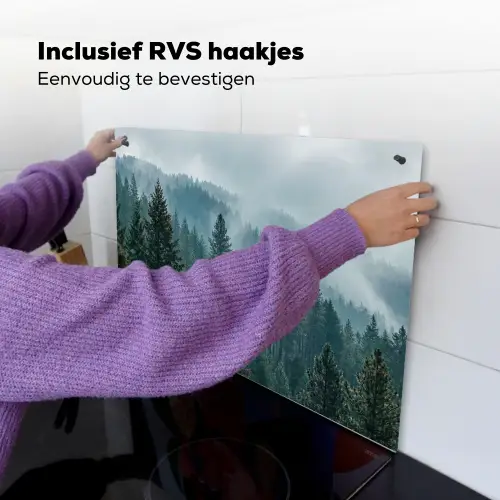 Naaldwoud - Bergen - Mist Inductie beschemer met haakjes klein -ky-ophangen-nl