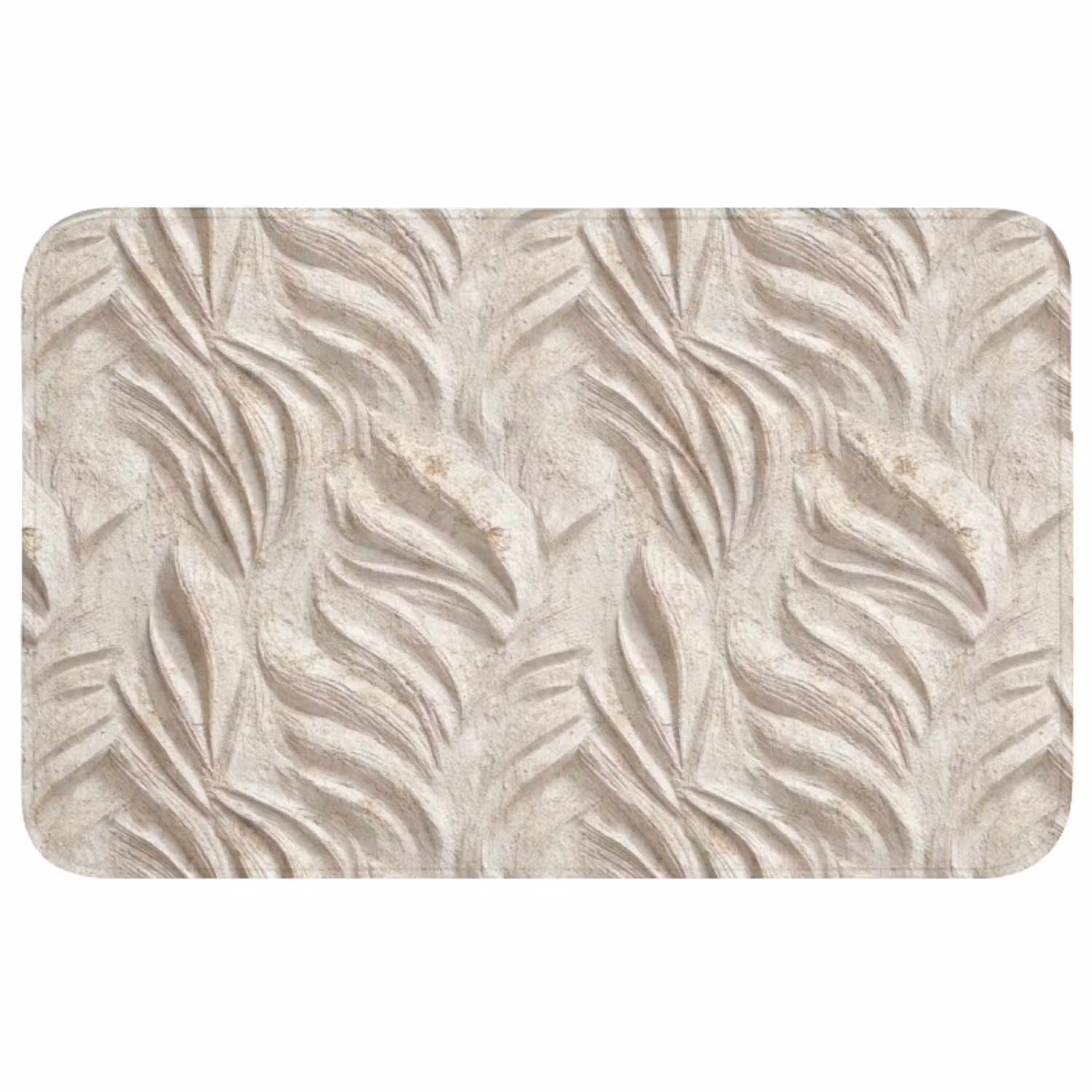 Textuur - Reliëf - Beige WCmat middel 1009 -3d