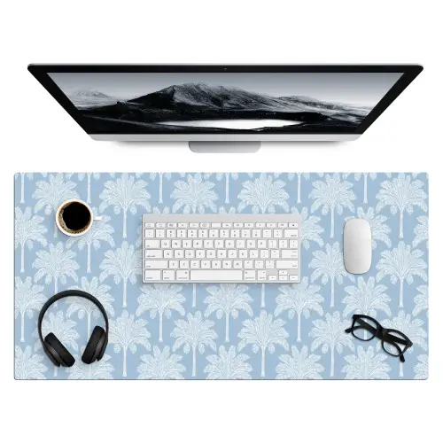 Palmboom - Modern - Blauw Muismat XXL klein 681 -3d
