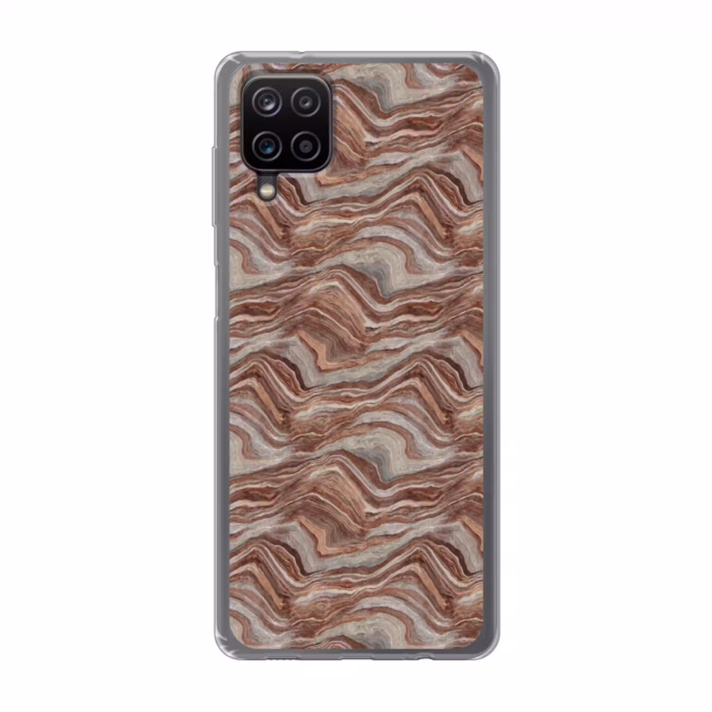 Patroon - Zandsteen - Travertijn Telefoonhoesje Samsung Galaxy A12 klein 372 -3d