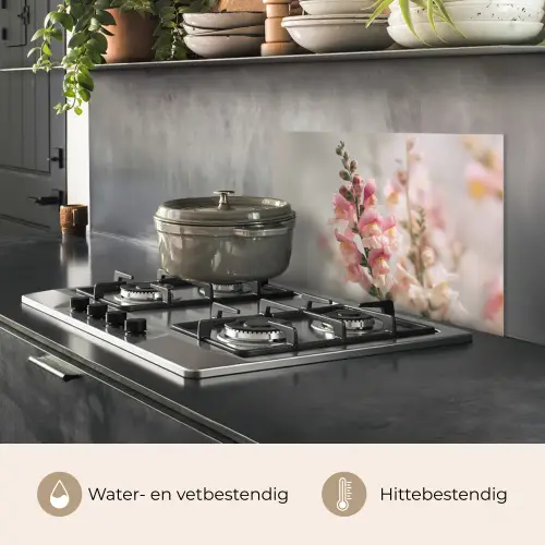 Bloem - Leeuwenbek - Roze - Stengel keuken achterwand spatscherm klein -usp_NL