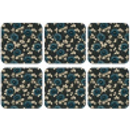 Botanisch - Bloemen - Blauw onderzetter kurk middel 366 -zkaufland3dotto