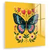 Bloemen - Kleurrijk - Vlinder - Sierlijk plexiglas 5mm klein -zzzproduct_nieuw