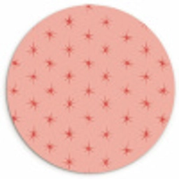 Sterretjes - Patroon - Oranje Wandcirkel kunststof plaat 5mm dik klein 188 -3d