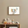 Olifant - Dier - Pastel kleuren Light Box met batterij (Wandlamp kind) middel -sfeer2_kind