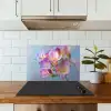 Bloemen - Paars - Overloop - Meeldraden keuken achterwand spatscherm klein -sfeer2