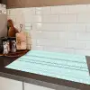 Lijnen - Blauwgroen - Patroon Inductie beschermer vinyl 3mm klein 276 -sfeer3