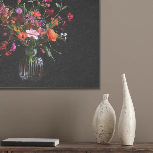 Boeket - Veldbloemen - Vaas PET vilt klein -sfeer6_closeup