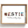Bestie - Lettercollage Dienblad Rechthoek middel -z3d_shopping