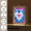 Hartje - Blauw - Tie Dye Light Box met kabel (Kinderlampje) klein -USP_NL