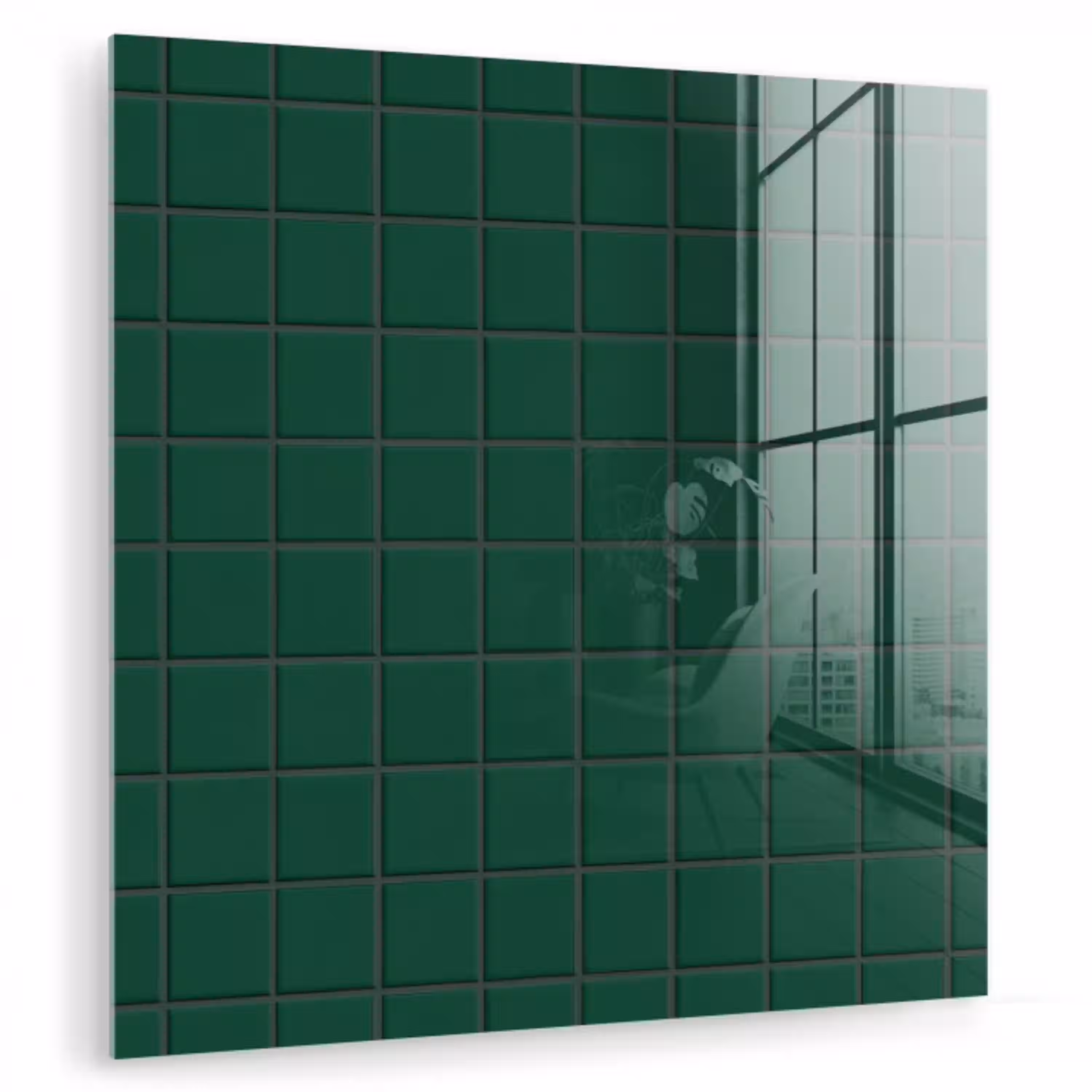 Patroon - Tegels - Dennen - Groen plexiglas 5mm klein 11 -zzzproduct_nieuw