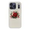 Kerststuk - Poinsettia - Dennenappels - Rood Telefoonhoesje iPhone 17 Pro klein -3d