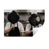 Koks - Koekenpannen - Keuken Muursticker klein -3d