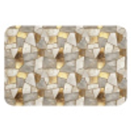 Mozaïek - Marmer - Goud Badmat klein 997 -3d
