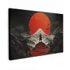 Krijger - Rode trappen - Zon - Berg canvas 2cm klein -z3d