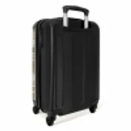 Klassiek geruit patroon in beige NBS - Handbagage koffer - Unisex middel -achterkant