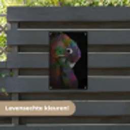 Papegaai - Vogel - Regenboog tuinposter los doek klein -sfeer3