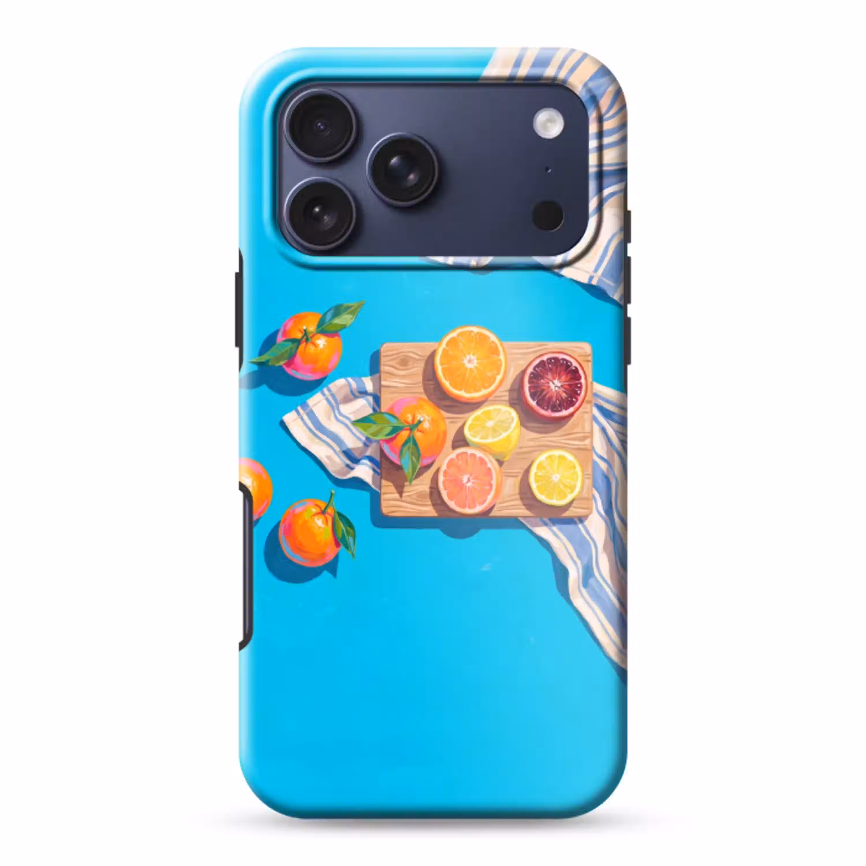 Fruit - Snijplank - Blauw Toughcase MagSafe Apple iPhone 17 Pro Max klein -3d