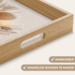 Bloem - Beige - Crème Dienblad Rechthoek middel -USP_HandgreepNL