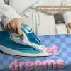 Sweet dreams - Vierkanten - Roze - Blauw Wandkleed katoen klein -tsfeer9_DE