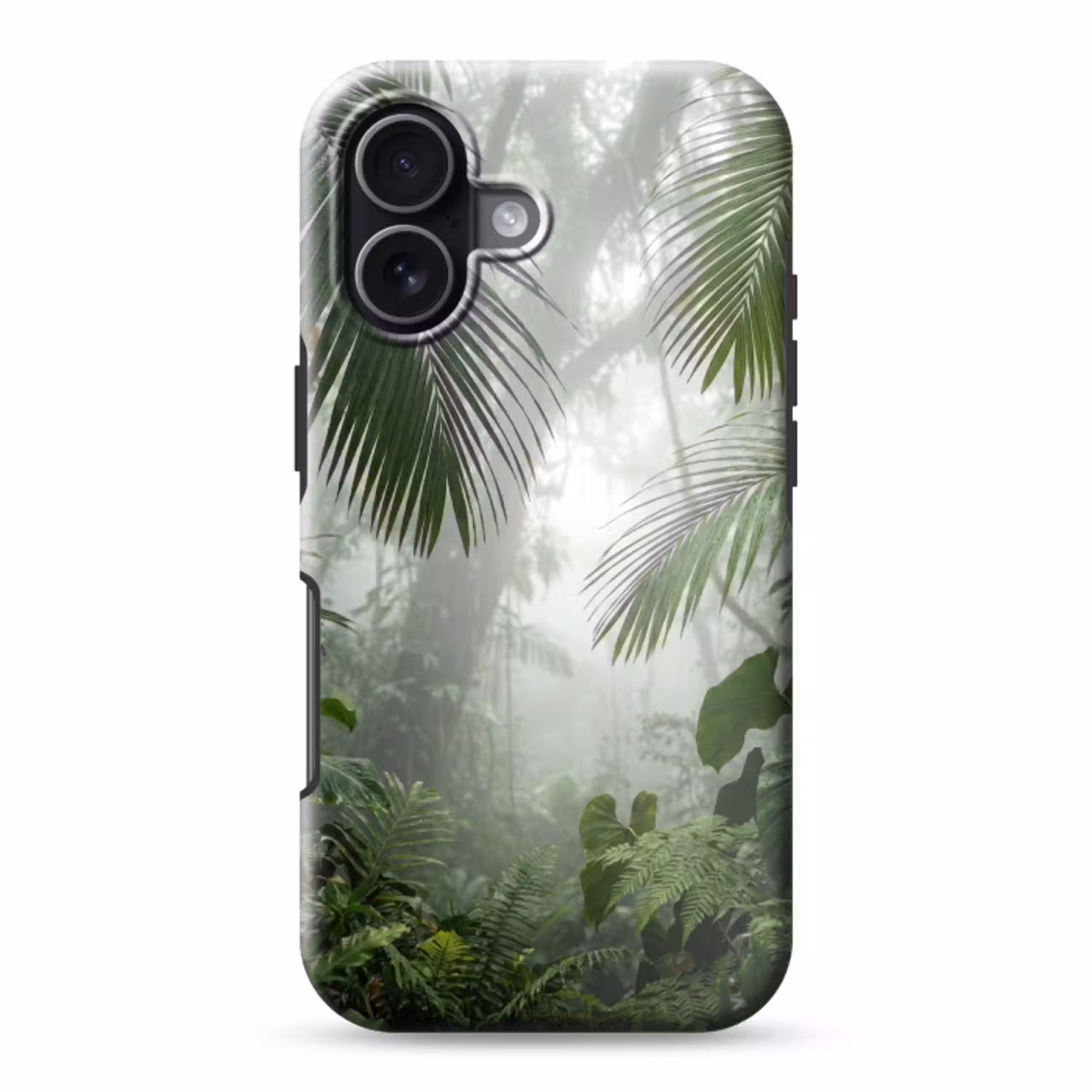 Natuur - Jungle - Mist - Tropisch - Groen Toughcase MagSafe Apple iPhone 17 klein -3d