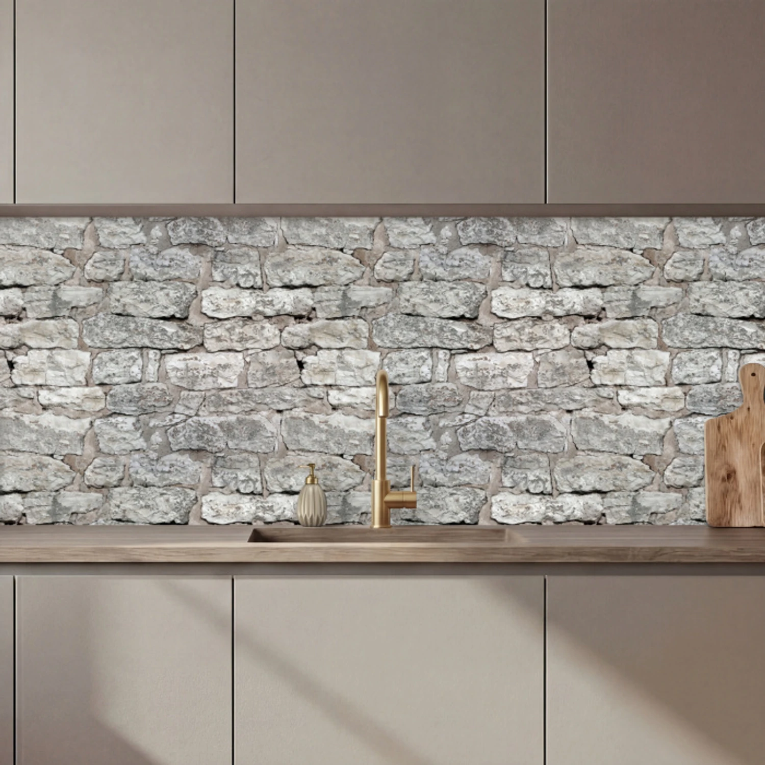 Natuurstenen - Muur - Afbrokkeling keuken achterwand 2 middel 871 zz_3dshopping