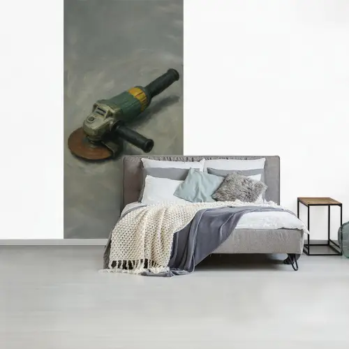 Haakse slijper - Schilderij - Gereedschap fotobehang vinyl groot -slaapkamer