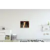 Kat - Geschilderd - Artistiek - Wit textielposter latten blank klein -kinderkamer